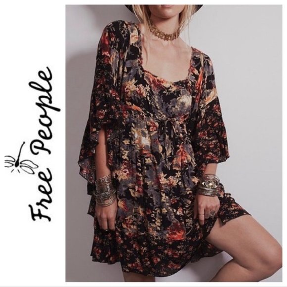 Nwot Free People Heart Of Gold Boho Dress Moonlight XSmall $148 - Picture 1 of 7